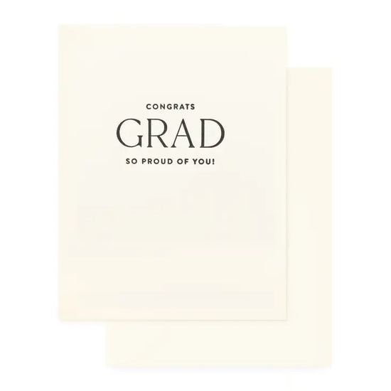 Congrats Grad Cream Card