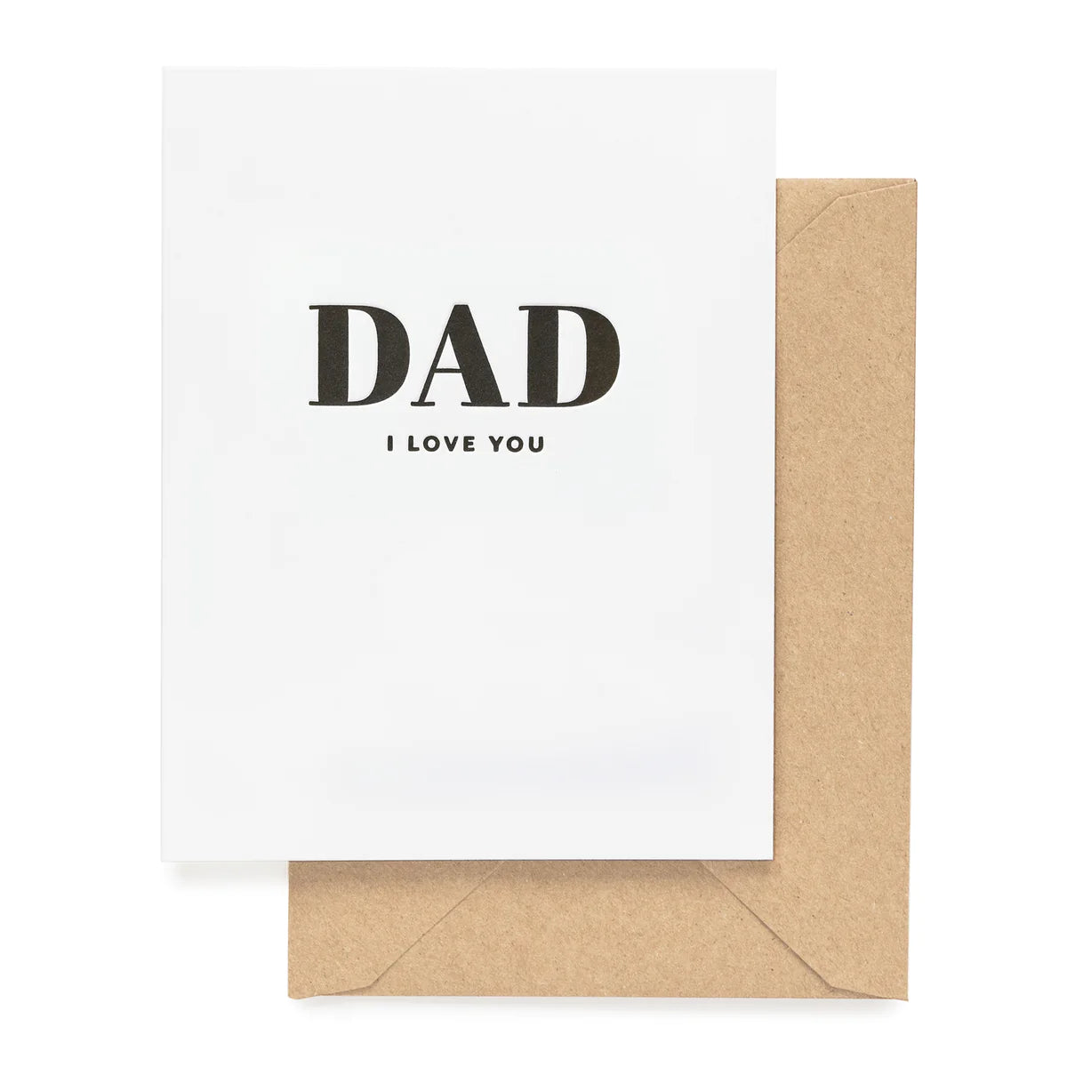 Dad I Love You Bold Card