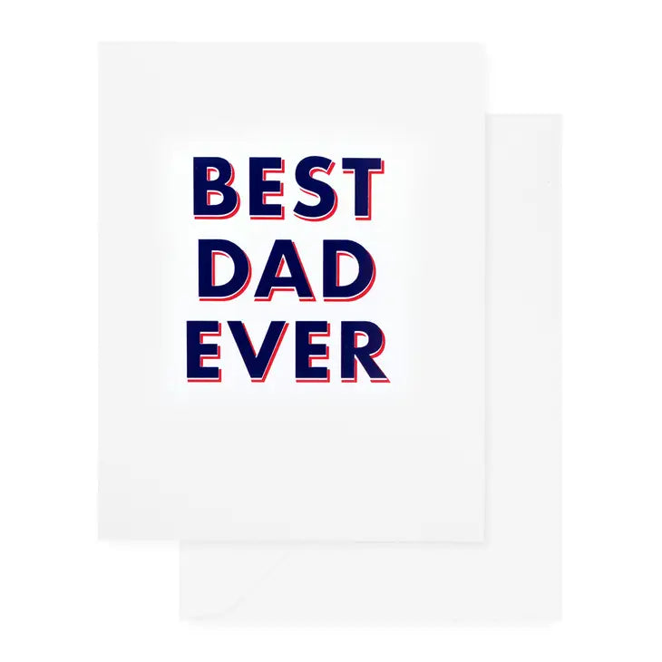 Best Dad Ever Navy Card