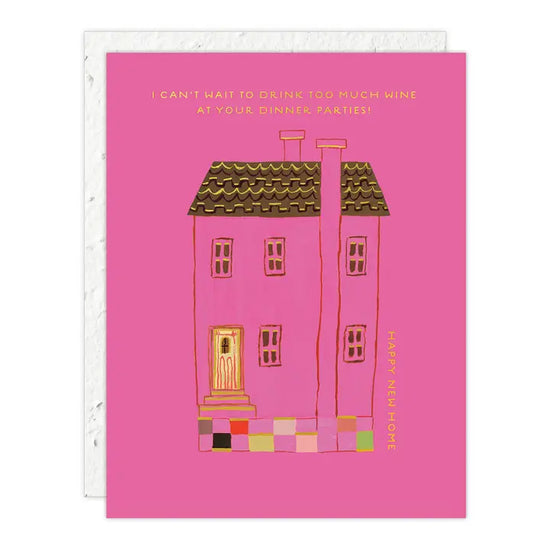 Pink House Card