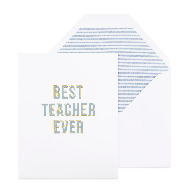 Best Teacher Ever Card