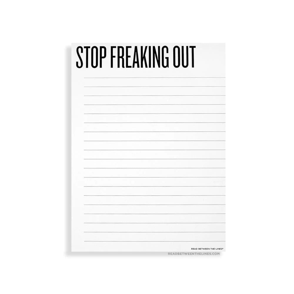 Stop Freaking Out Notepad