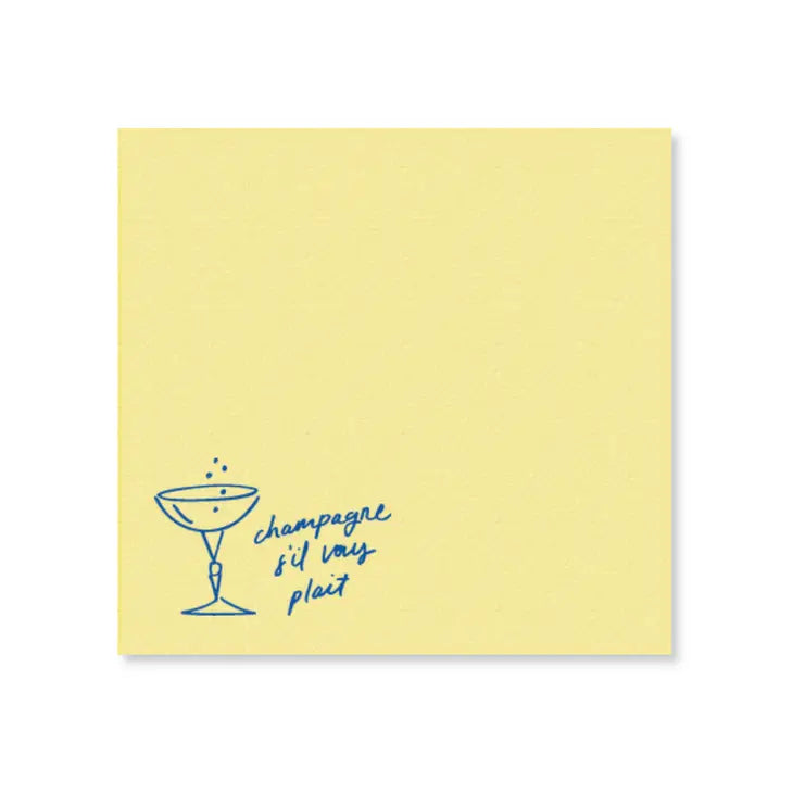 Champagne S'Il Vous Plait Cocktail Napkin Set