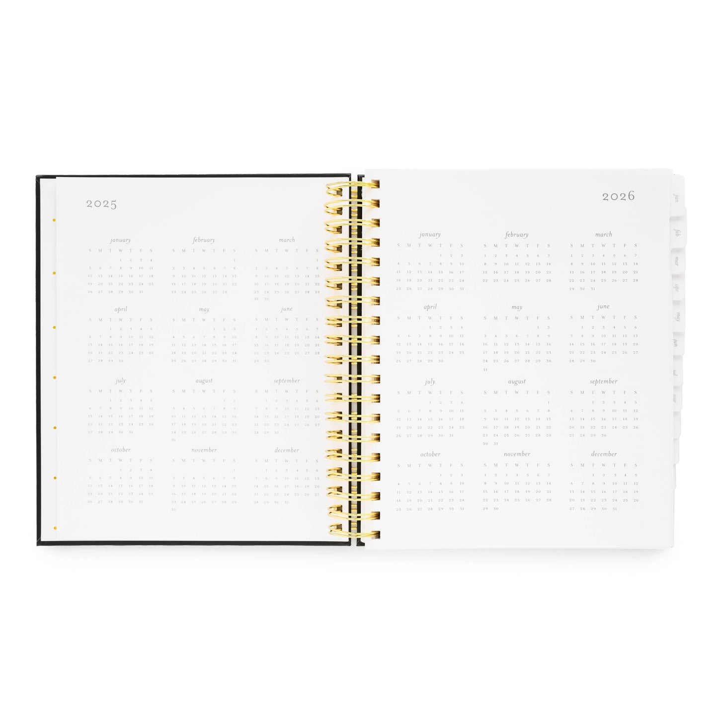 2025 Pale Pink Daily Spiral Planner