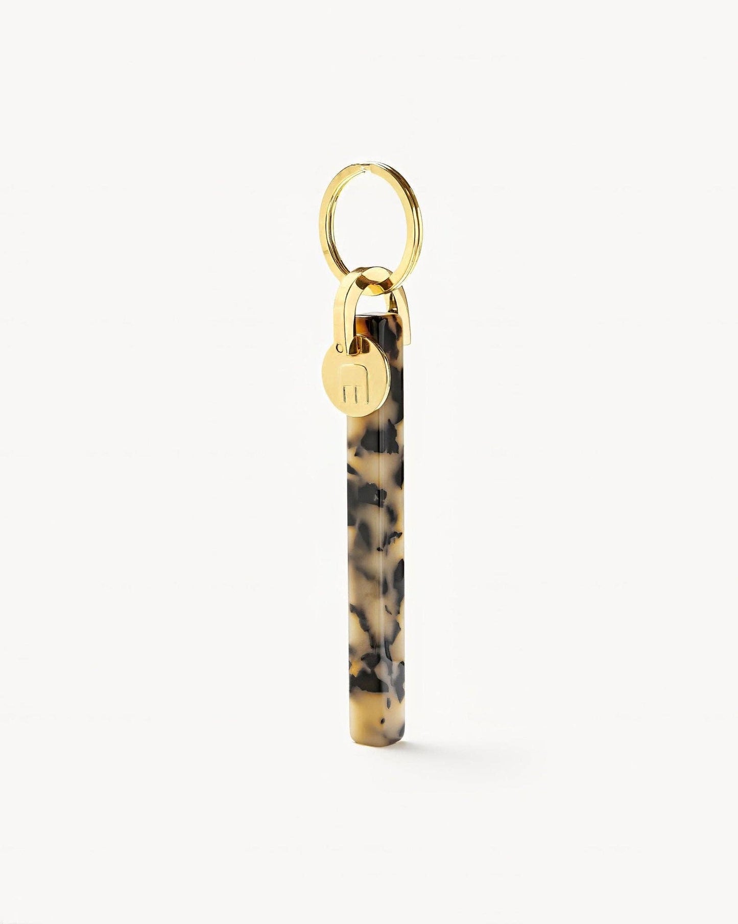 Bar Keychain in Blonde Tortoise