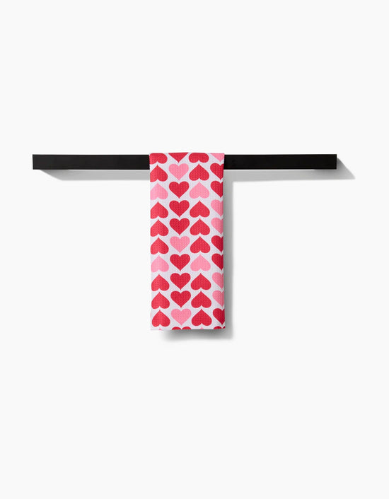 Blushing Hearts Bar Towel