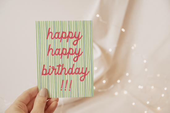 Happy Happy Birthday Card