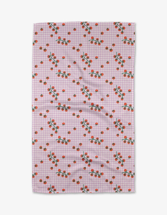 Tomato Gingham Tea Towel