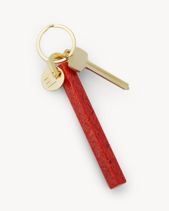 Bar Keychain in Poppy