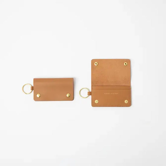 The Snaps Keychain Wallet - Saddle