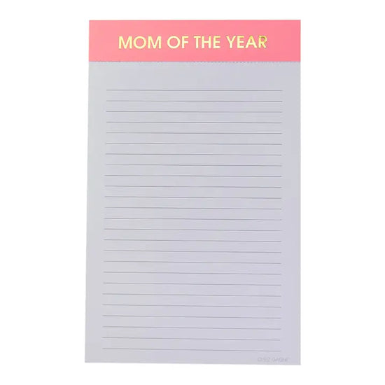 Mom of the Year - Lined Notepad
