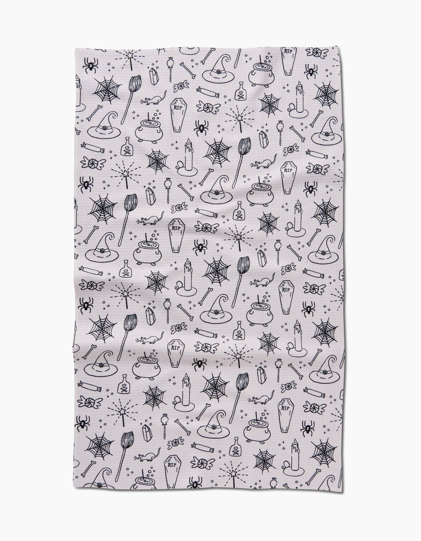 Halloween Magic White Tea Towel