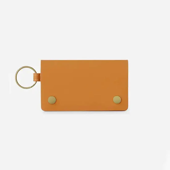 The Snaps Keychain Wallet - Saddle