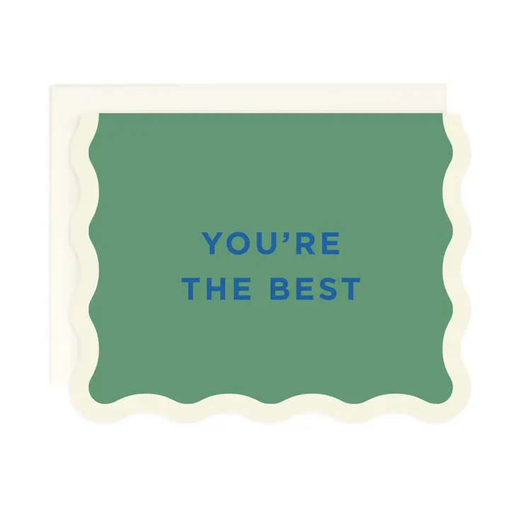 You're The Best Wavy Card