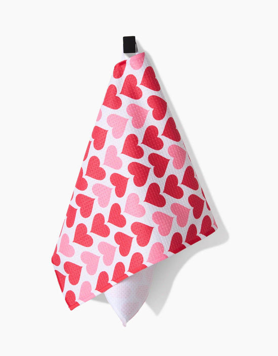 Blushing Hearts Bar Towel