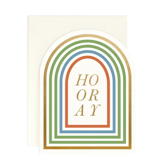 Load image into Gallery viewer, Arched Hooray Card
