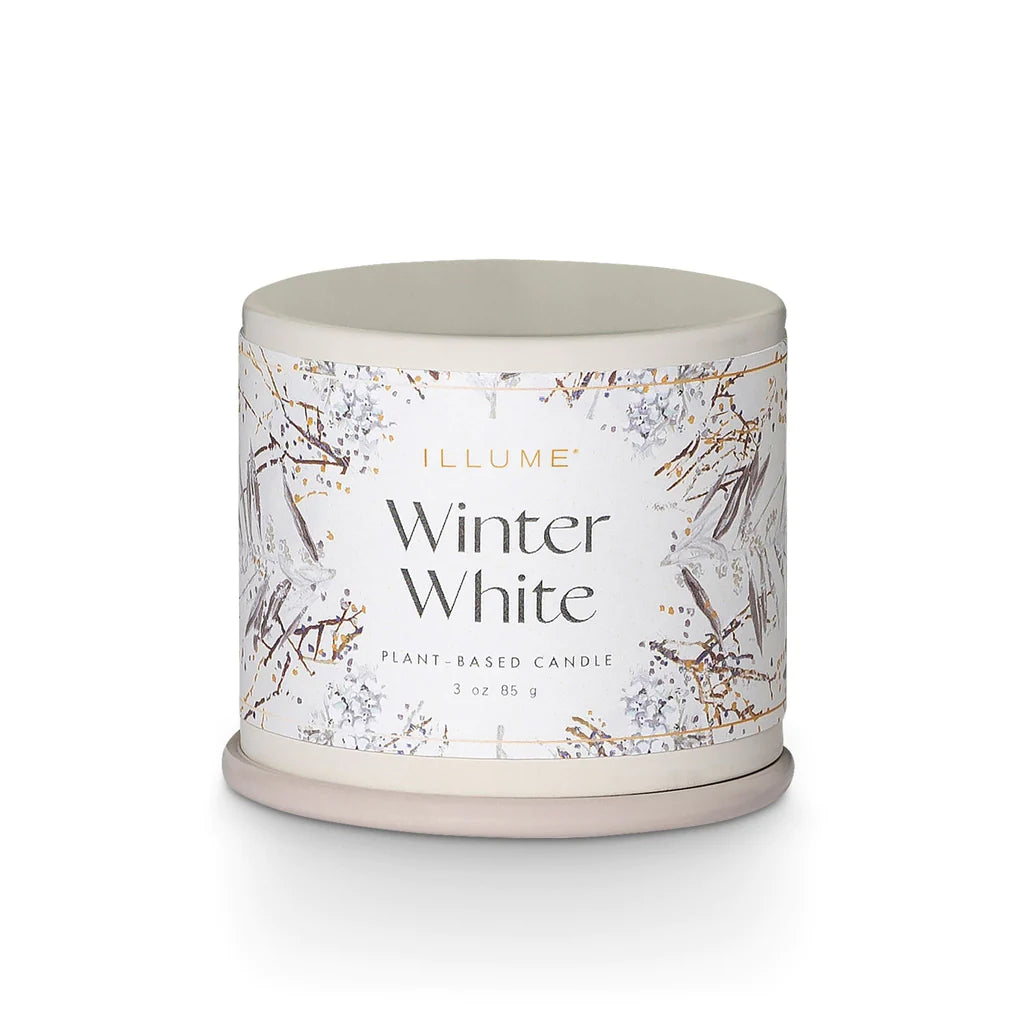 Load image into Gallery viewer, Winter White Demi Vanity Tin Candle
