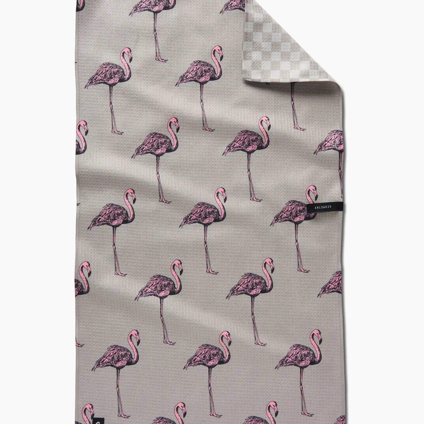 Flamingo Dance Double Sided Tea Towel