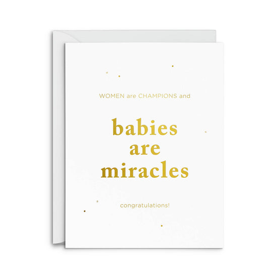 Babies are Miracles Card