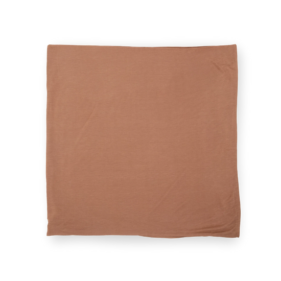 Stretch Knit Swaddle Blanket - Terracotta