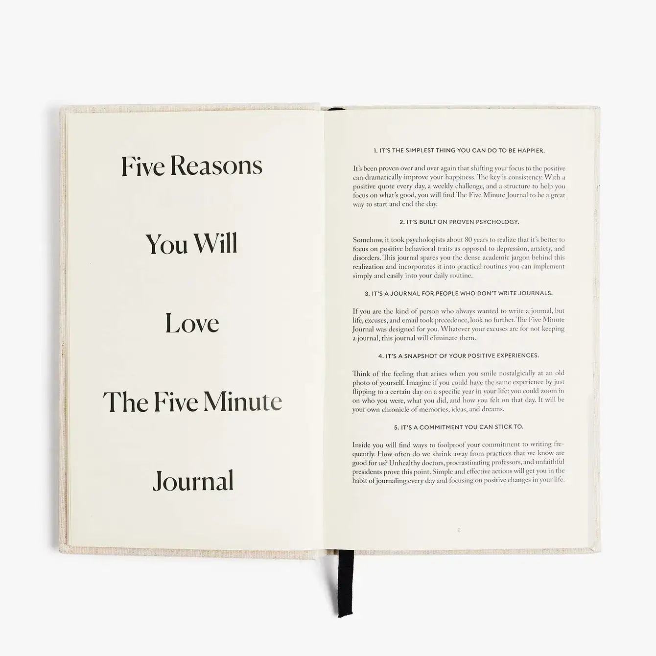 The Five Minute Journal Linen