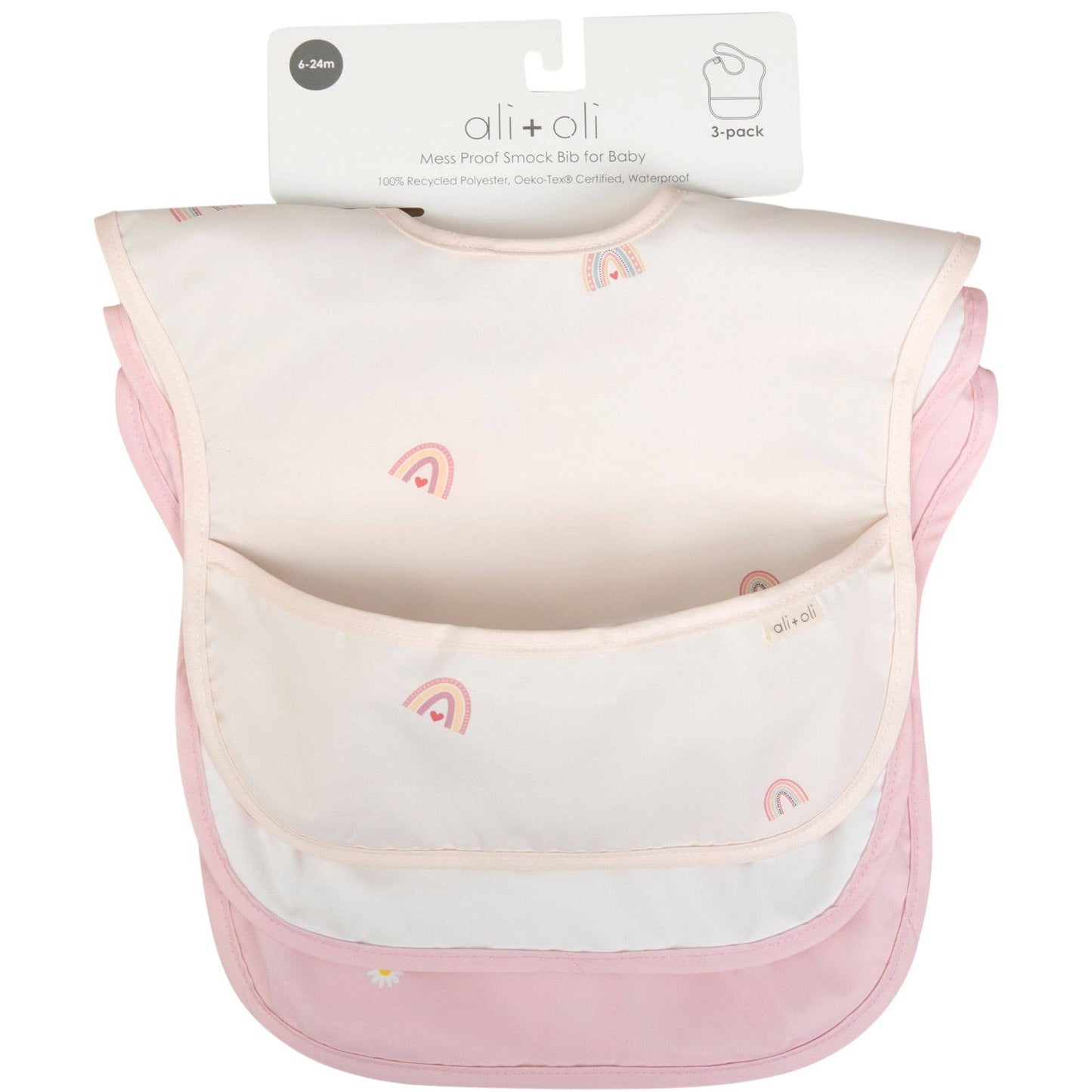 Pink Sleeveless Bib Set