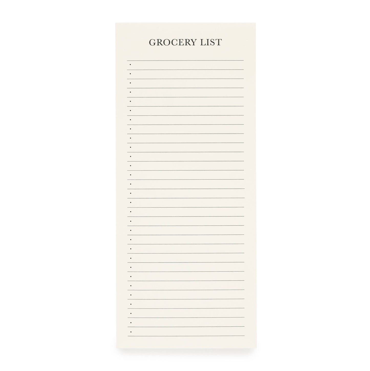 Grocery List Magnetic Notepad