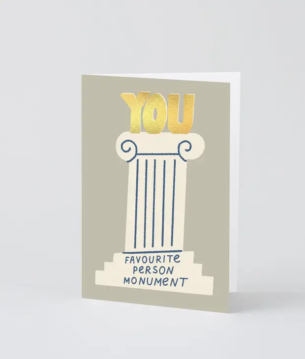 Favourite Person Monument Card