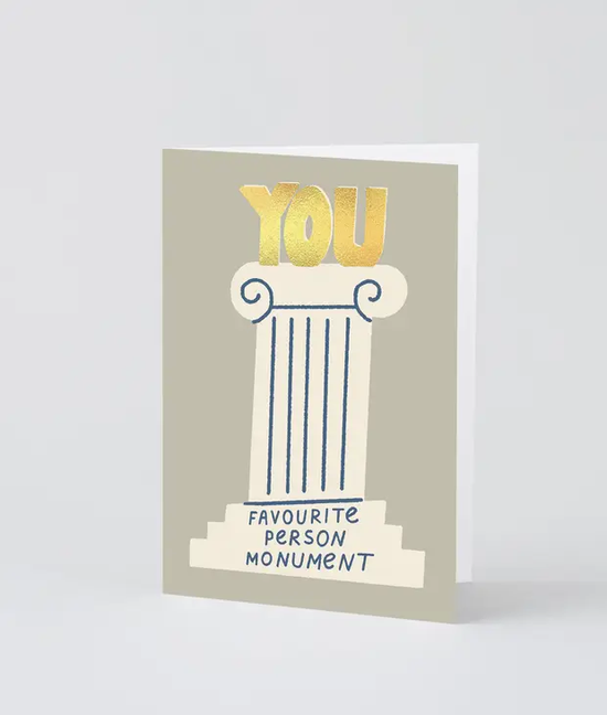 Favourite Person Monument Card
