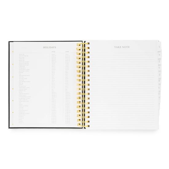 2025 Pale Pink Daily Spiral Planner