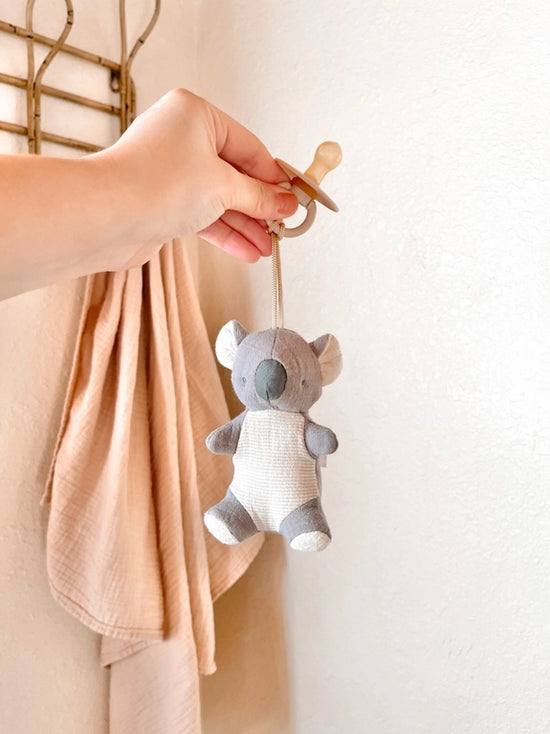 Load image into Gallery viewer, Bitzy Pal Natural Rubber Pacifier &amp;amp; Stuffed Animal - Koala
