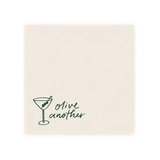 Olive Another Martini Cocktail Napkin Set