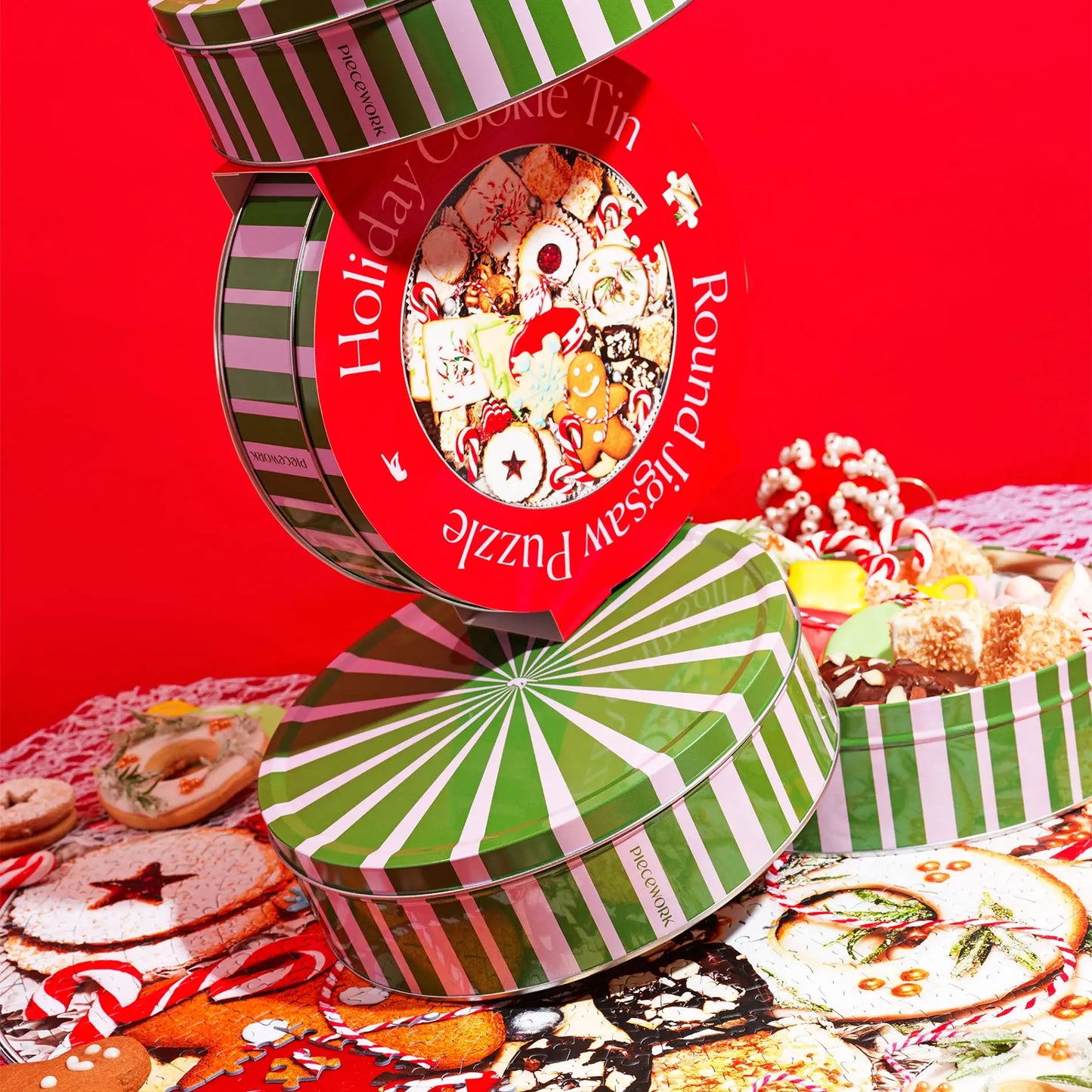 Holiday Cookie Tin Jigsaw Puzzle