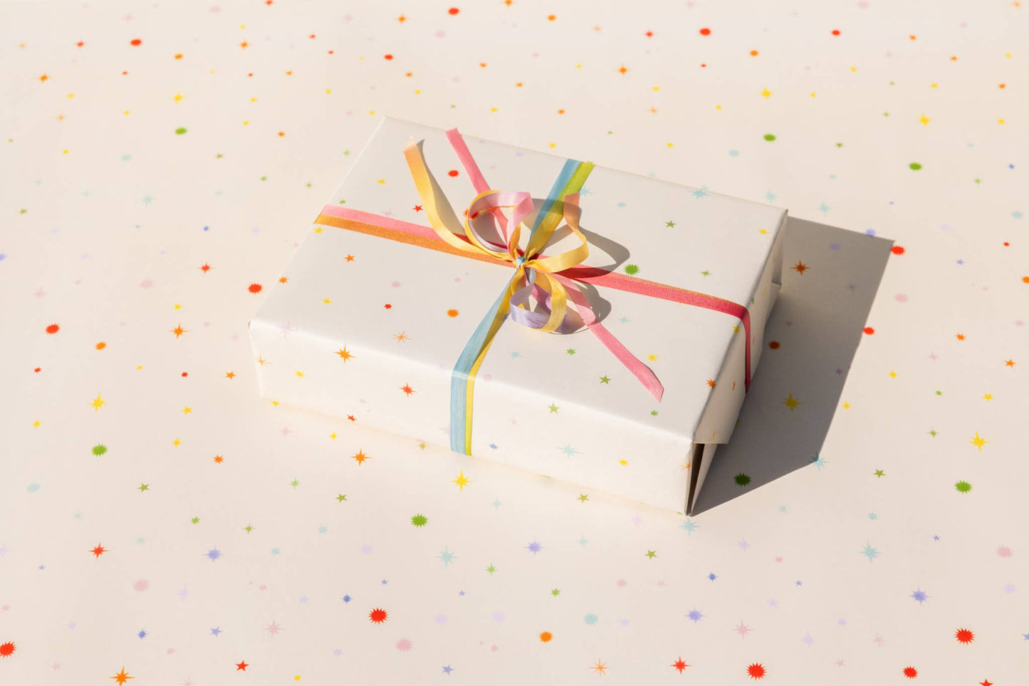 Rainbow Stars Gift Wrap