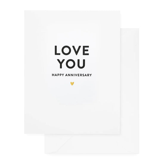 Load image into Gallery viewer, Love You Anniversary Black Card
