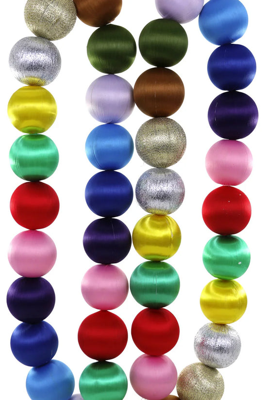 Satin Ball Garland