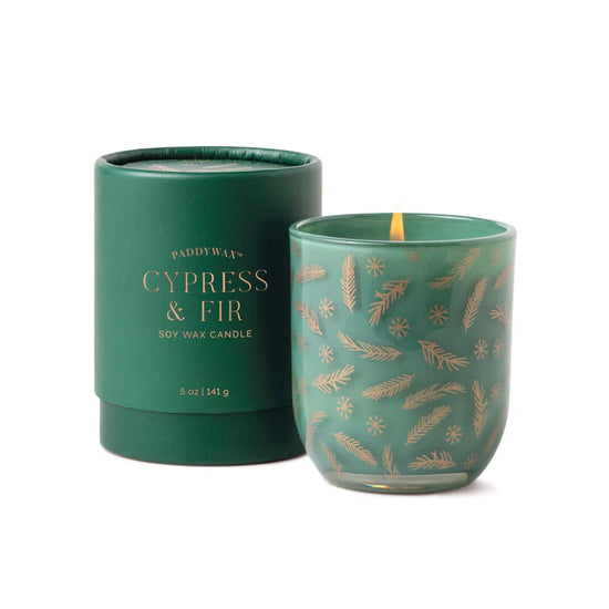 Cypress & Fir Green Opaque Candle