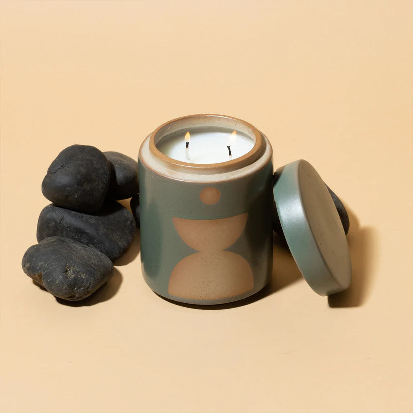 Form 12 oz. Spanish Moss Ceramic Candle