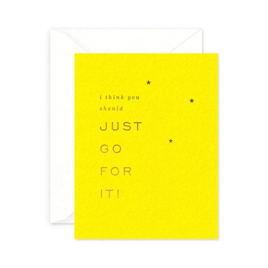 Just Go for It Card