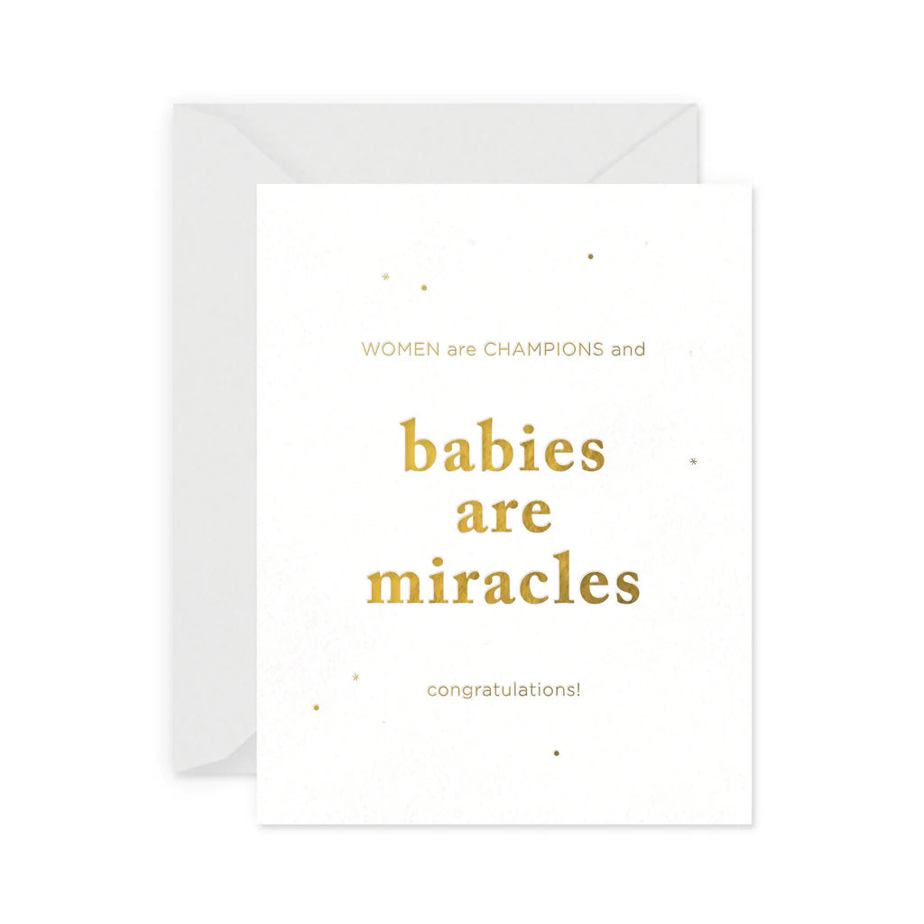 Babies are Miracles Card