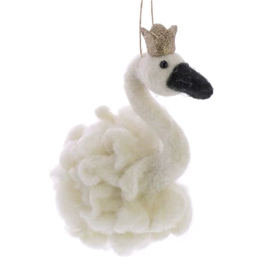 Longneck Bird Swan Felt Ornament