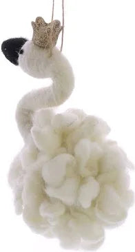 Longneck Bird Swan Felt Ornament