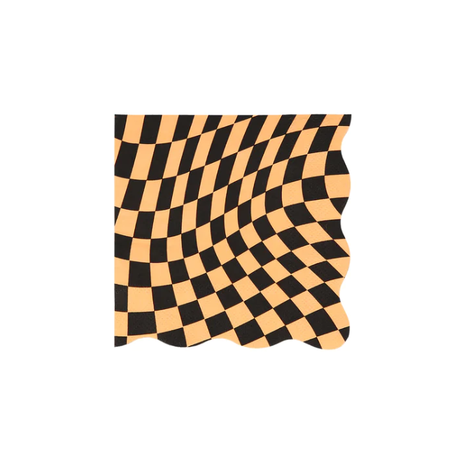 Load image into Gallery viewer, Halloween Checker Small Napkins
