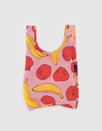 Baby Baggu - Light Pink Apples & Bananas