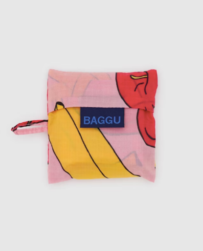 Baby Baggu - Light Pink Apples & Bananas