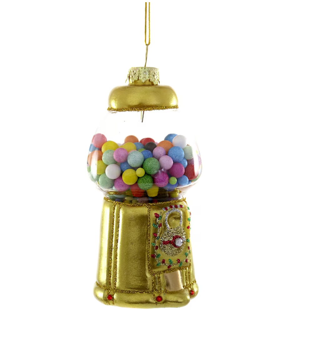 Gilded Gumball Machine Ornament