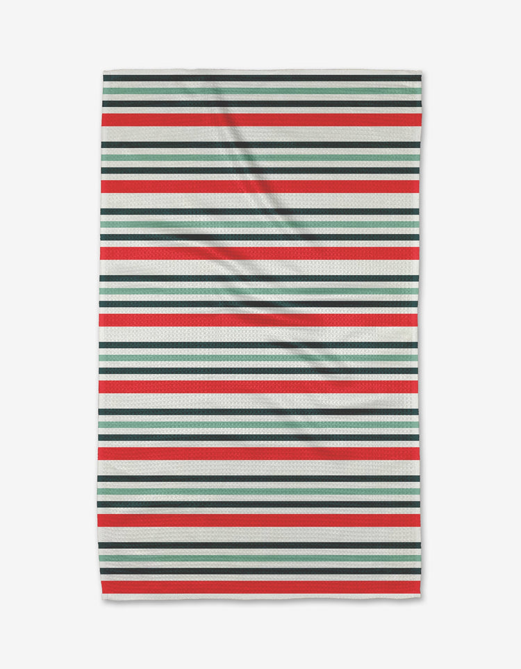 Christmas Stripes Kitchen Tea Towel