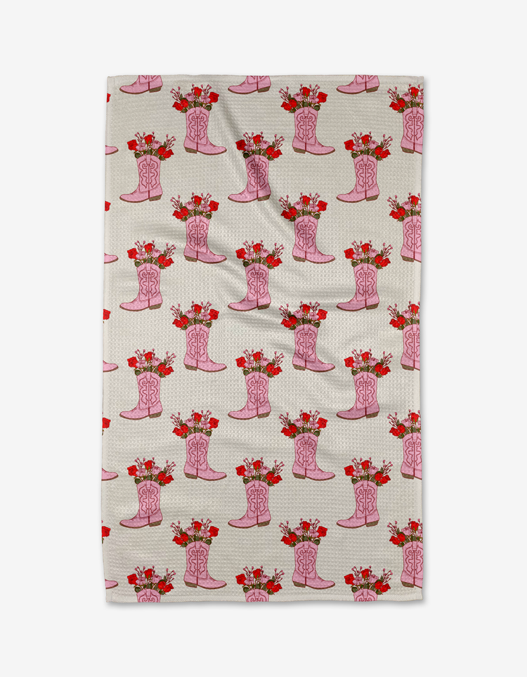 Cowgirl Boots Kitchen Tea Towel