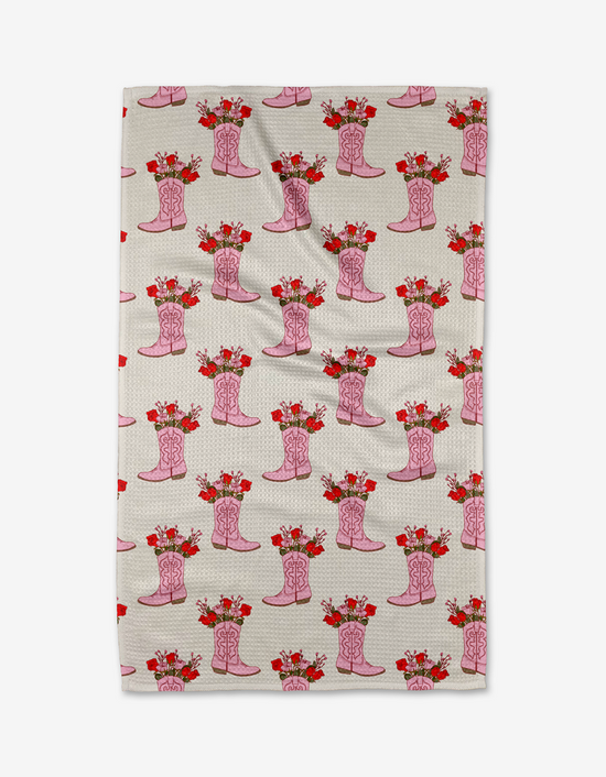 Cowgirl Boots Kitchen Tea Towel