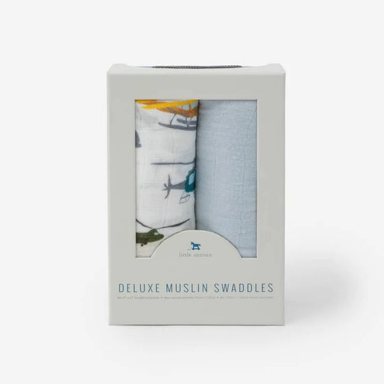 Air Show Deluxe Muslin Swaddle Blanket Set